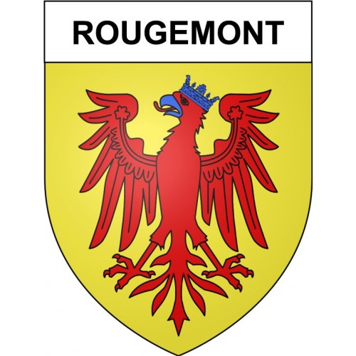 Rougemont 25 ville Stickers blason autocollant adhésif