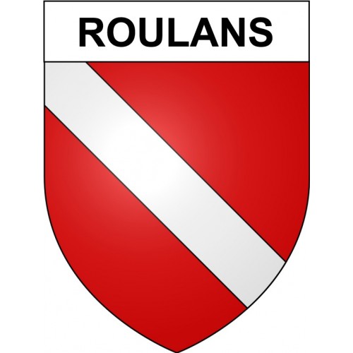 Roulans 25 ville Stickers blason autocollant adhésif