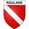 Roulans 25 ville Stickers blason autocollant adhésif
