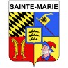 Sainte-Marie 25 ville Stickers blason autocollant adhésif