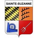 Sainte-Suzanne 25 ville Stickers blason autocollant adhésif