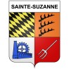 Sainte-Suzanne 25 ville Stickers blason autocollant adhésif