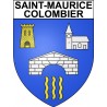 Saint-Maurice-Colombier 25 ville Stickers blason autocollant adhésif