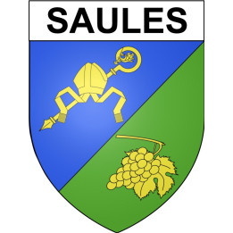 Saules 25 ville Stickers blason autocollant adhésif