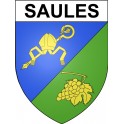 Saules 25 ville Stickers blason autocollant adhésif