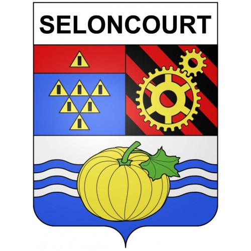 Seloncourt 25 ville Stickers blason autocollant adhésif