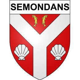 Semondans 25 ville Stickers blason autocollant adhésif