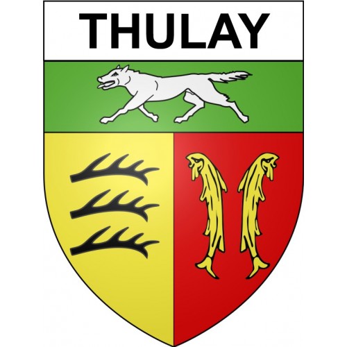 Thulay 25 ville Stickers blason autocollant adhésif