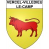 Vercel-Villedieu-le-Camp 25 ville Stickers blason autocollant adhésif