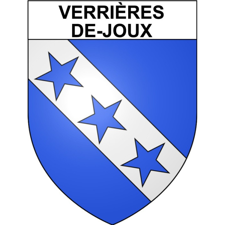 Verrières-de-Joux 25 ville Stickers blason autocollant adhésif
