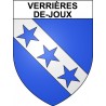 Verrières-de-Joux 25 ville Stickers blason autocollant adhésif