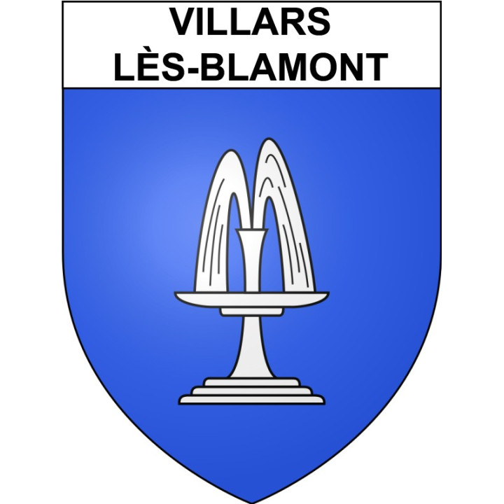 Villars-lès-Blamont 25 ville Stickers blason autocollant adhésif