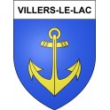 Villers-le-Lac 25 ville Stickers blason autocollant adhésif