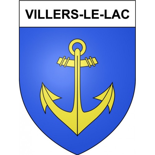 Villers-le-Lac 25 ville Stickers blason autocollant adhésif