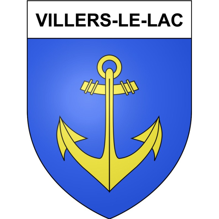 Villers-le-Lac 25 ville Stickers blason autocollant adhésif