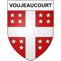 Voujeaucourt 25 ville Stickers blason autocollant adhésif