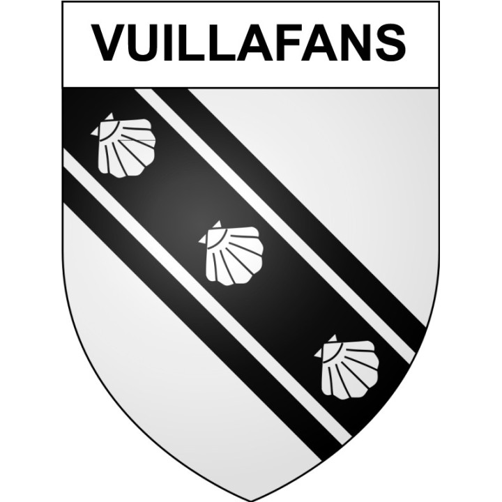 Vuillafans 25 ville Stickers blason autocollant adhésif