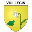 Vuillecin 25 ville Stickers blason autocollant adhésif