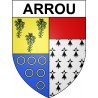 Arrou 28 ville Stickers blason autocollant adhésif