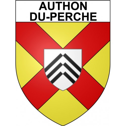 Authon-du-Perche 28 ville Stickers blason autocollant adhésif