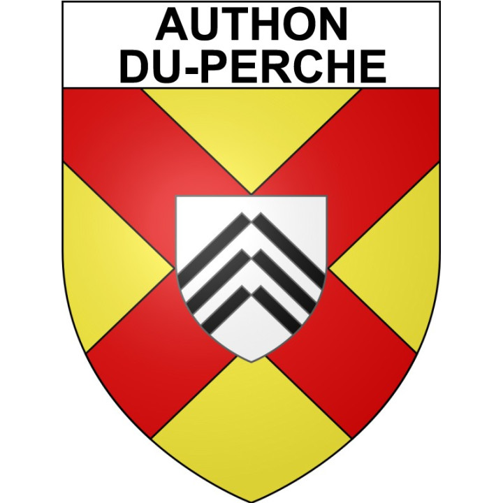 Authon-du-Perche 28 ville Stickers blason autocollant adhésif