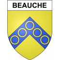 Beauche 28 ville Stickers blason autocollant adhésif