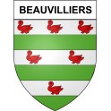 Beauvilliers 28 ville Stickers blason autocollant adhésif