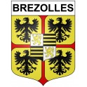 Brezolles 28 ville Stickers blason autocollant adhésif