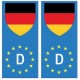 Allemagne Deutschland europe drapeau Autocollant