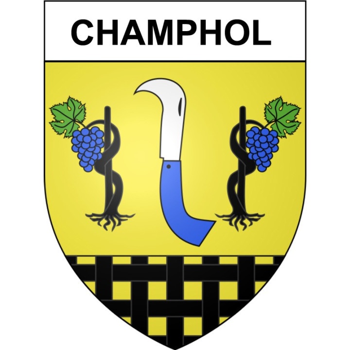 Champhol 28 ville Stickers blason autocollant adhésif