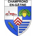 Champrond-en-Gâtine 28 ville Stickers blason autocollant adhésif