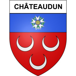 Châteaudun 28 ville Stickers blason autocollant adhésif