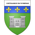 Châteauneuf-en-Thymerais 28 ville Stickers blason autocollant adhésif