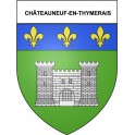 Châteauneuf-en-Thymerais 28 ville Stickers blason autocollant adhésif