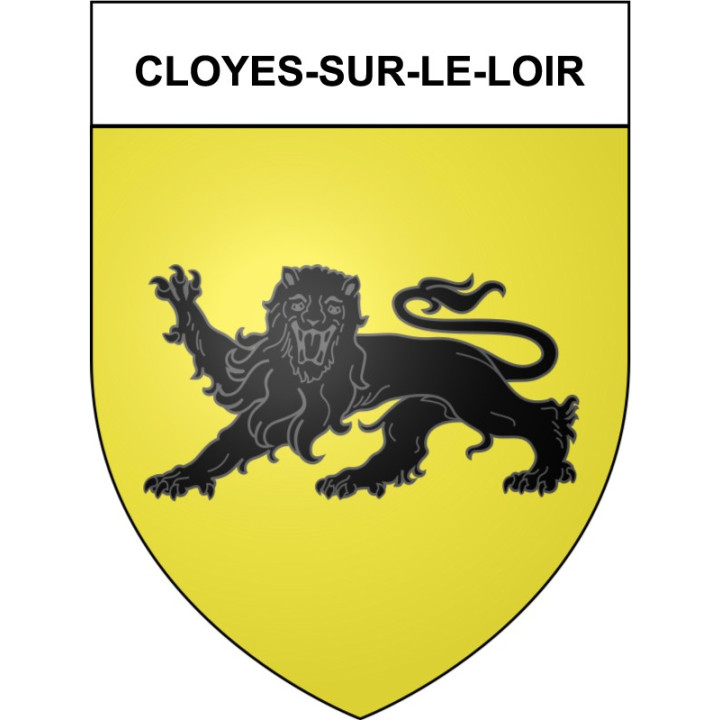 Cloyes-sur-le-Loir 28 ville Stickers blason autocollant adhésif