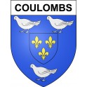 Coulombs 28 ville Stickers blason autocollant adhésif