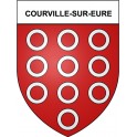 Courville-sur-Eure 28 ville Stickers blason autocollant adhésif