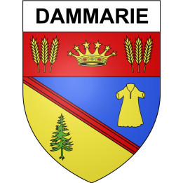 Dammarie 28 ville Stickers blason autocollant adhésif