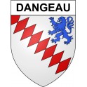 Dangeau 28 ville Stickers blason autocollant adhésif