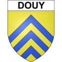 Douy 28 ville Stickers blason autocollant adhésif
