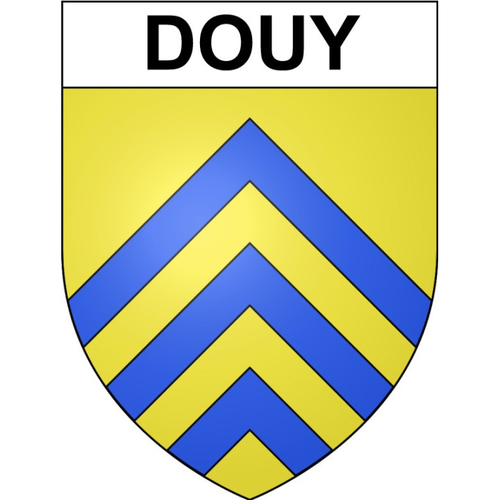 Douy 28 ville Stickers blason autocollant adhésif