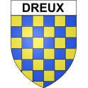 Dreux 28 ville Stickers blason autocollant adhésif