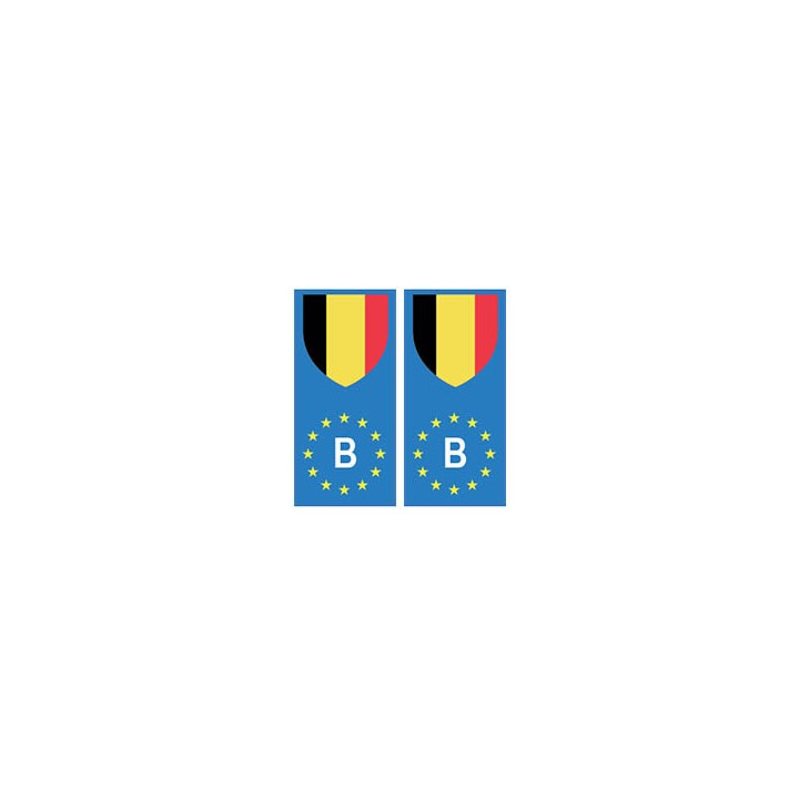 Belgique europe drapeau Autocollant