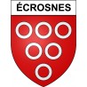 écrosnes 28 ville Stickers blason autocollant adhésif