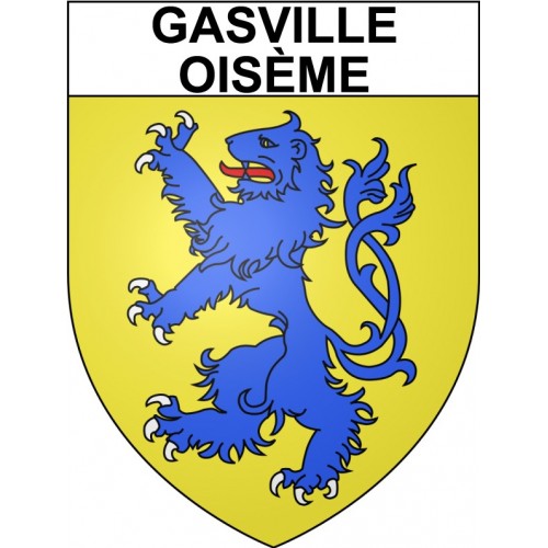 Gasville-Oisème 28 ville Stickers blason autocollant adhésif