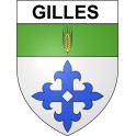 Gilles 28 ville Stickers blason autocollant adhésif