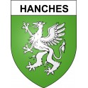 Hanches 28 ville Stickers blason autocollant adhésif