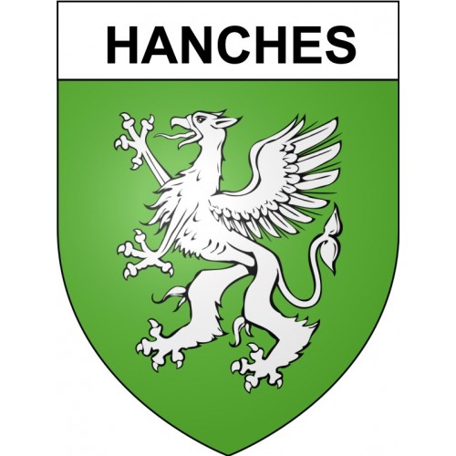 Pegatinas escudo de armas de Bazas adhesivo de la etiqueta engomada