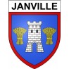 Janville 28 ville Stickers blason autocollant adhésif