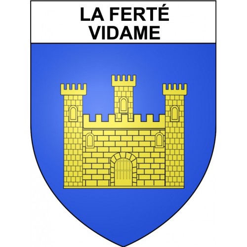 La Ferté-Vidame 28 ville Stickers blason autocollant adhésif